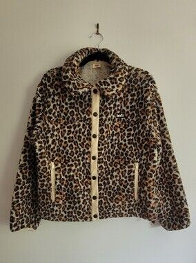 Levi's Women's Leopard Faux Sherpa Jacket